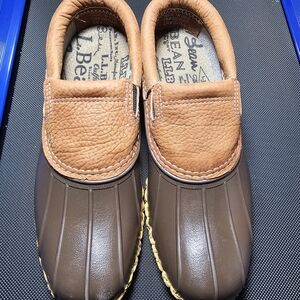 L.L. Bean Brown and Tan Men's Slip-On Boots